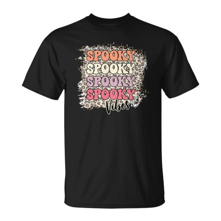 Thick Thights And Spooky Vibes Happy Halloween Retro Style Unisex T-Shirt