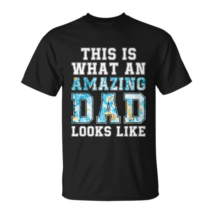 This Is What An Amazing Dad Looks Like Funny Gift Unisex T-Shirt