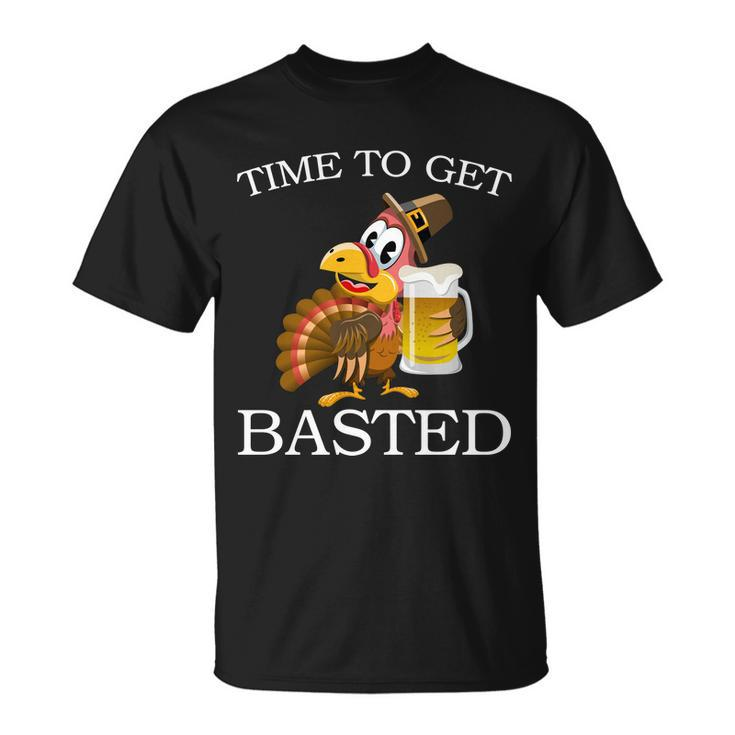 Time To Get Basted Funny Thanksgiving Tshirt Unisex T-Shirt