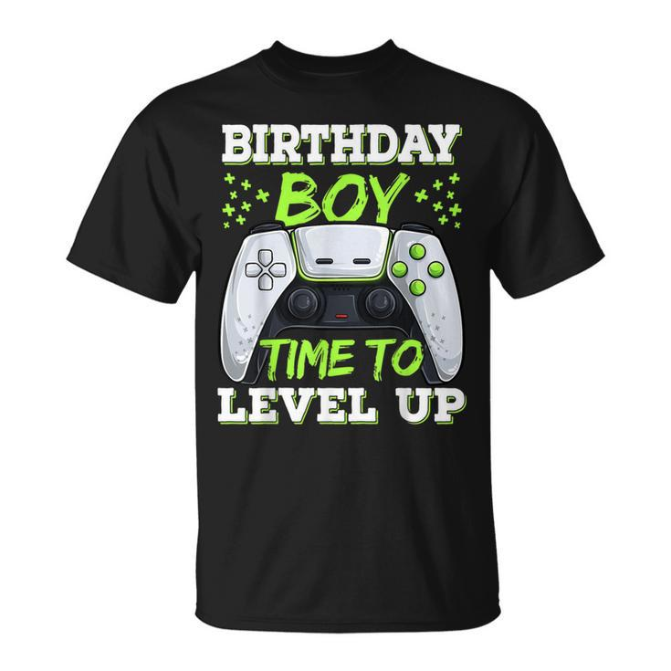 Time To Level Up  For Boys Gamer Birthday Boy  Unisex T-Shirt