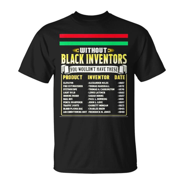 History Of Black Inventors Black History Month T-shirt