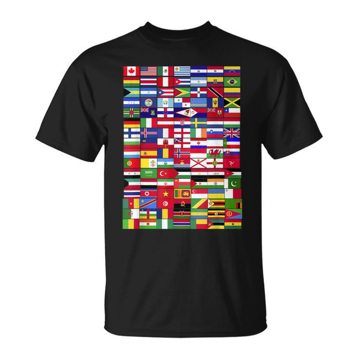 Traveling International Countries Flags World Flags T-shirt