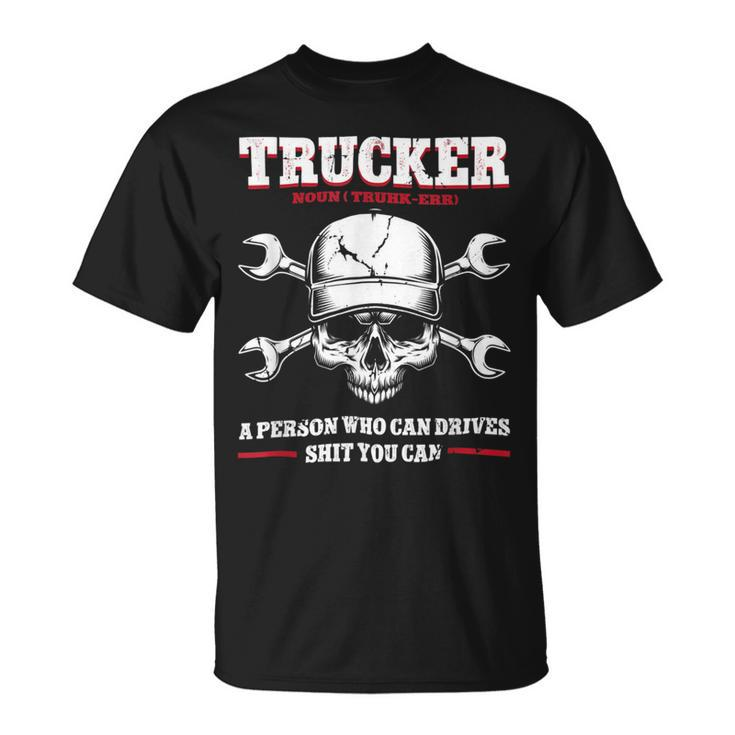 Trucker Trucker Accessories For Truck Driver Motor Lover Trucker_ V2 Unisex T-Shirt