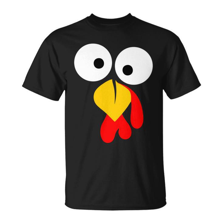 Turkey Face Funny Thanksgiving Day Tshirt Unisex T-Shirt