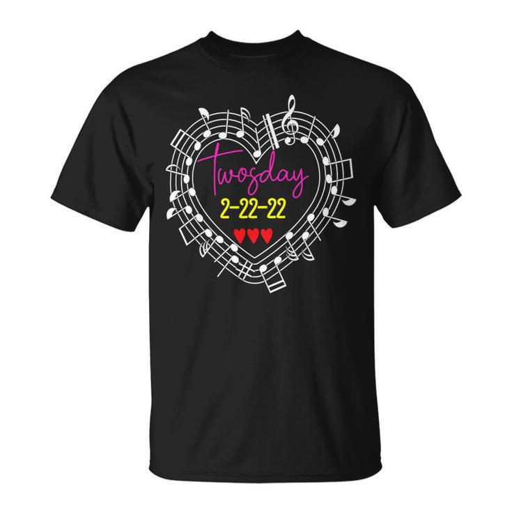 Twosday 2-22-2022 Musician - Twosday 2022 Music Teacher Unisex T-Shirt