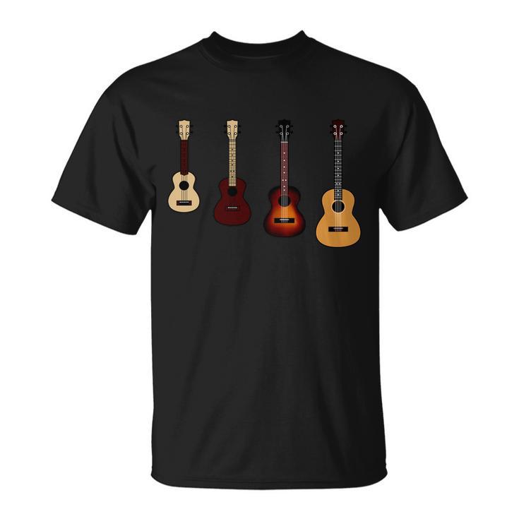 Ukulele Quad Unisex T-Shirt