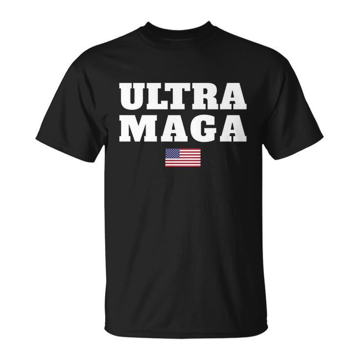 Ultra Maga American Flag V4 Unisex T-Shirt