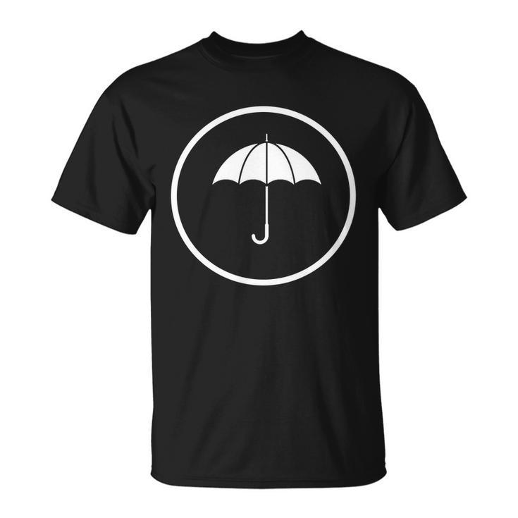 Umbrella Simple Emblem Unisex T-Shirt