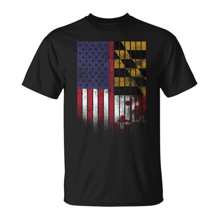 Usa Maryland Flag Unisex T-Shirt