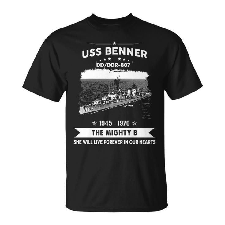 Uss Benner Dd 807 Ddr  Unisex T-Shirt