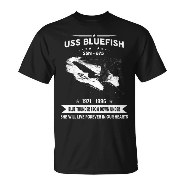 Uss Bluefish Ssn  Unisex T-Shirt