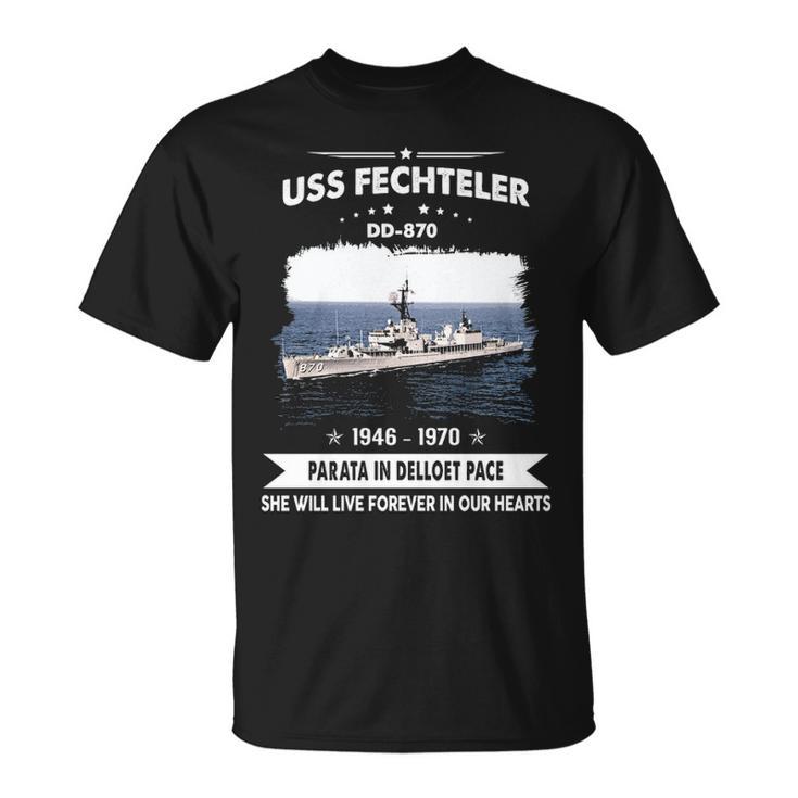 Uss Fechteler Dd Unisex T-Shirt