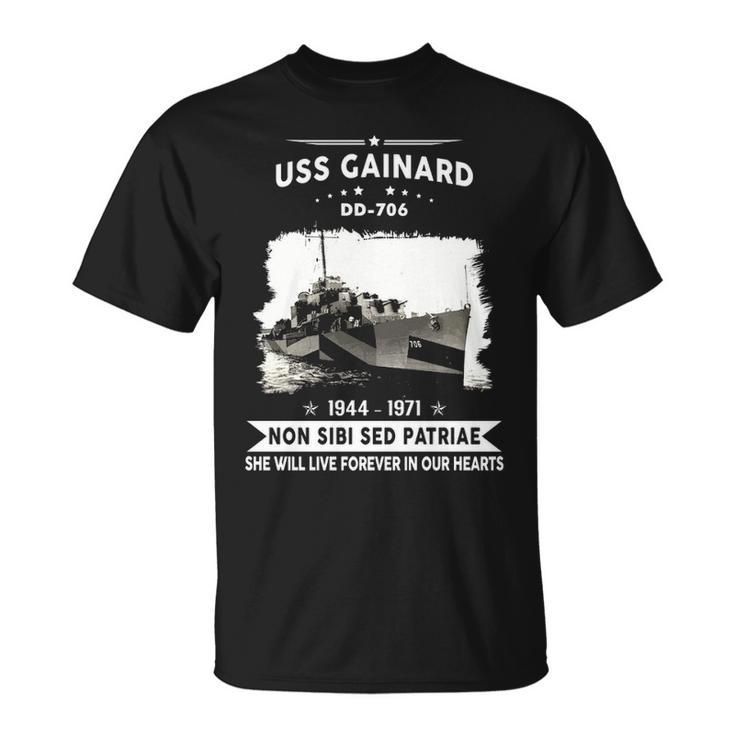 Uss Gainard Dd706 Dd  Unisex T-Shirt