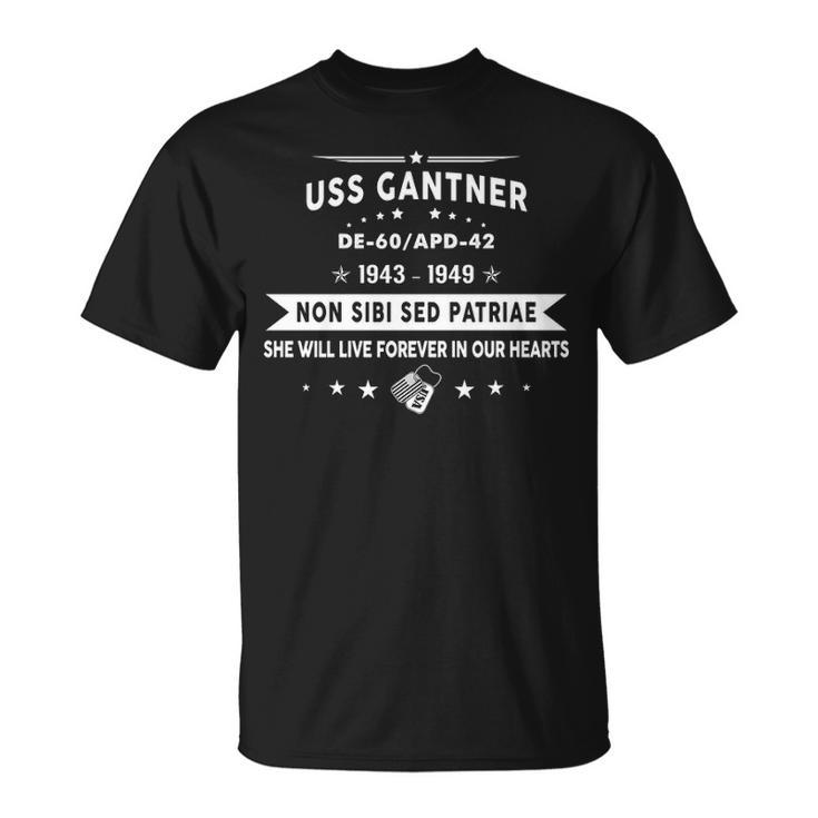 Uss Gantner Uss De60 Apd  Unisex T-Shirt