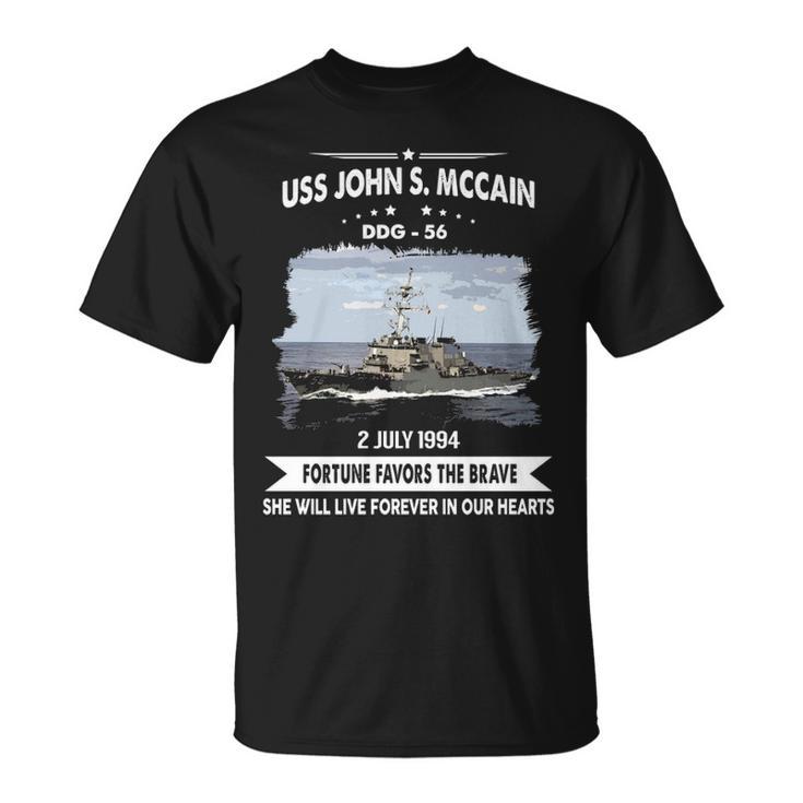 Uss John S Mccain Ddg V2 Unisex T-Shirt