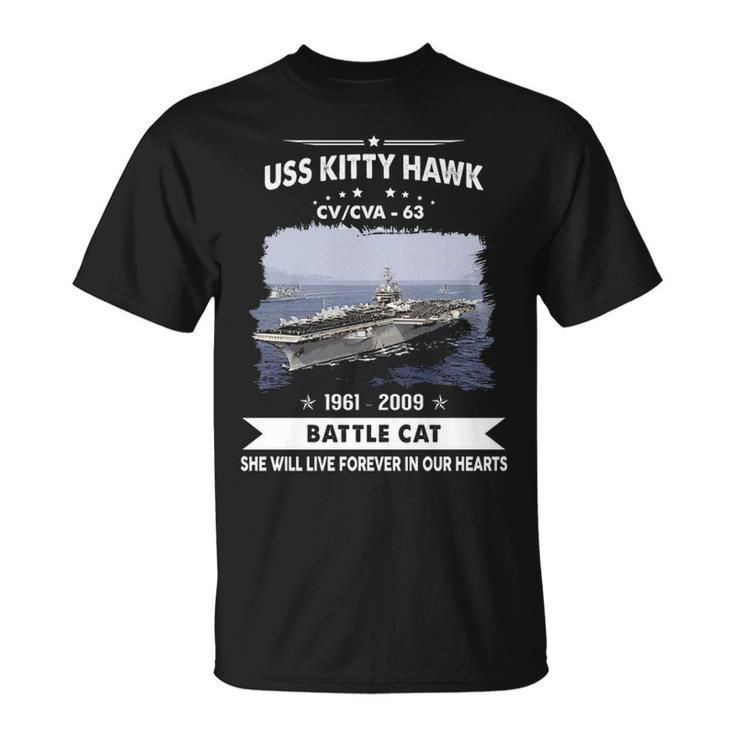Uss Kitty Hawk Cv 63 Cva 63 Front Style Unisex T-Shirt