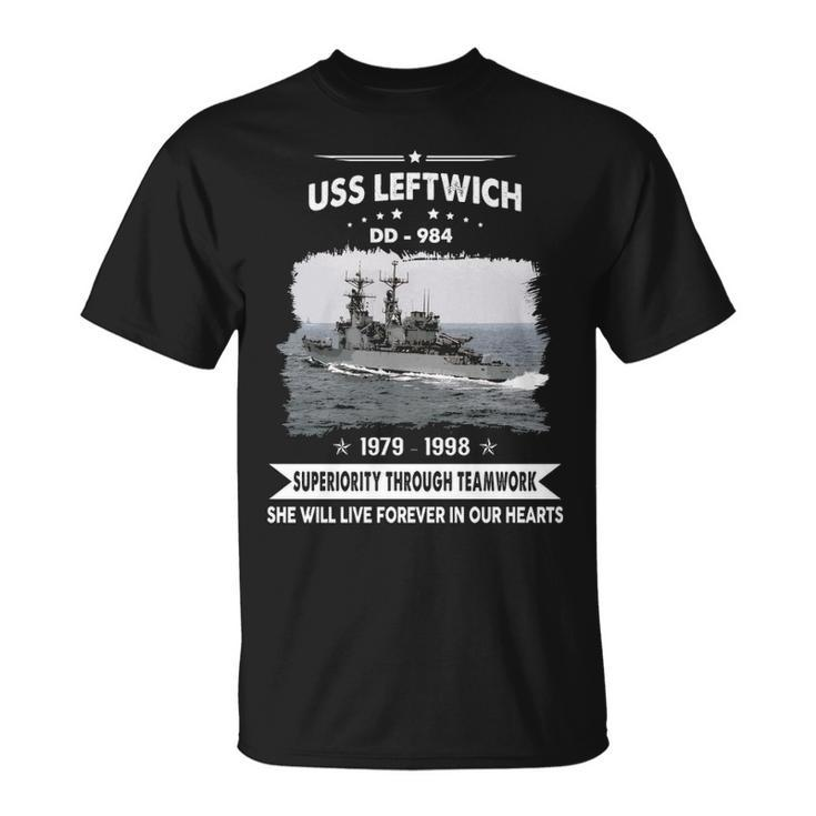 Uss Leftwich Dd  Unisex T-Shirt