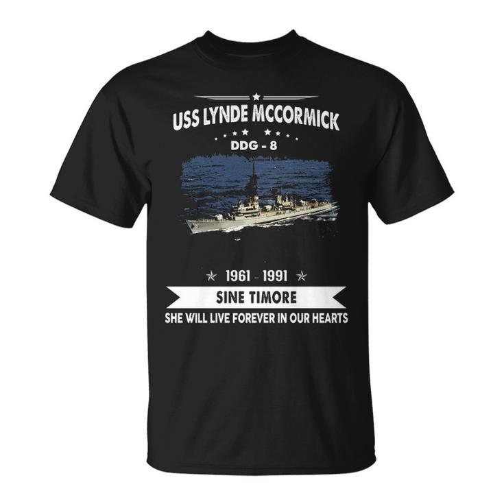 Uss Lynde Mccormick Ddg  V2 Unisex T-Shirt