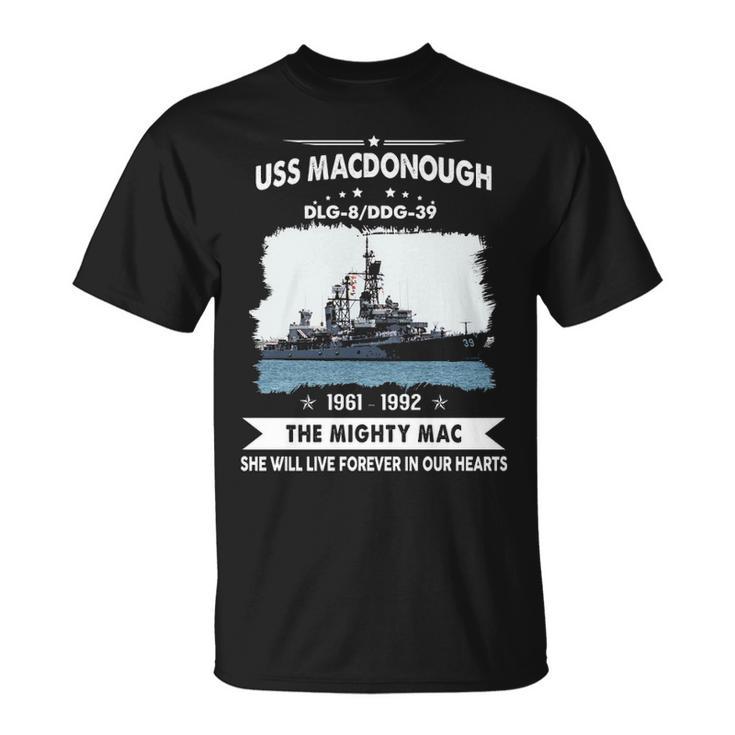 Uss Macdonough Dlg 8 Ddg Unisex T-Shirt