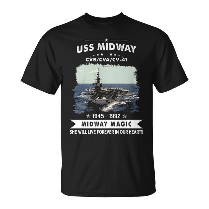 Uss Midway Cvb 41 Cva 41 Cv  Unisex T-Shirt