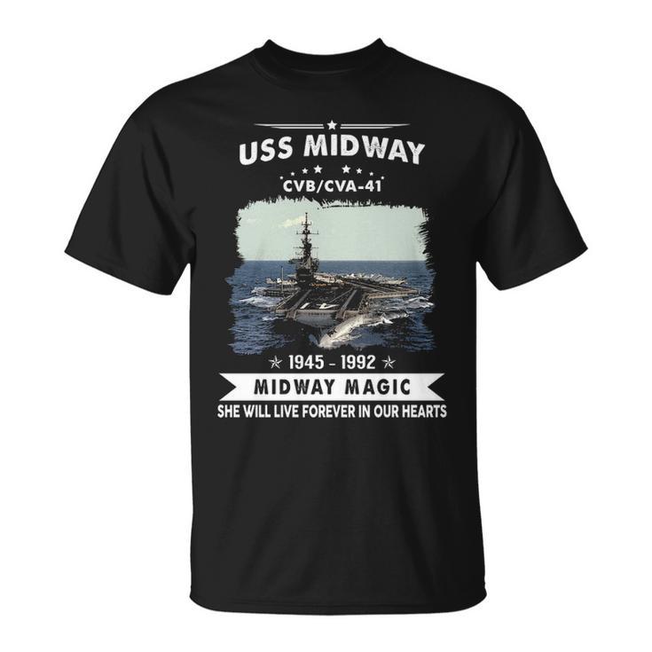 Uss Midway Cvb 41 Cva  V2 Unisex T-Shirt