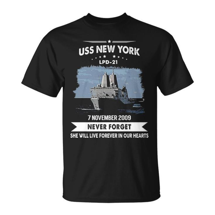 Uss New York Lpd  Unisex T-Shirt