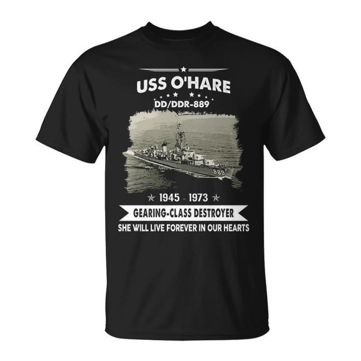 Uss Ohare Dd889 Dd  Unisex T-Shirt