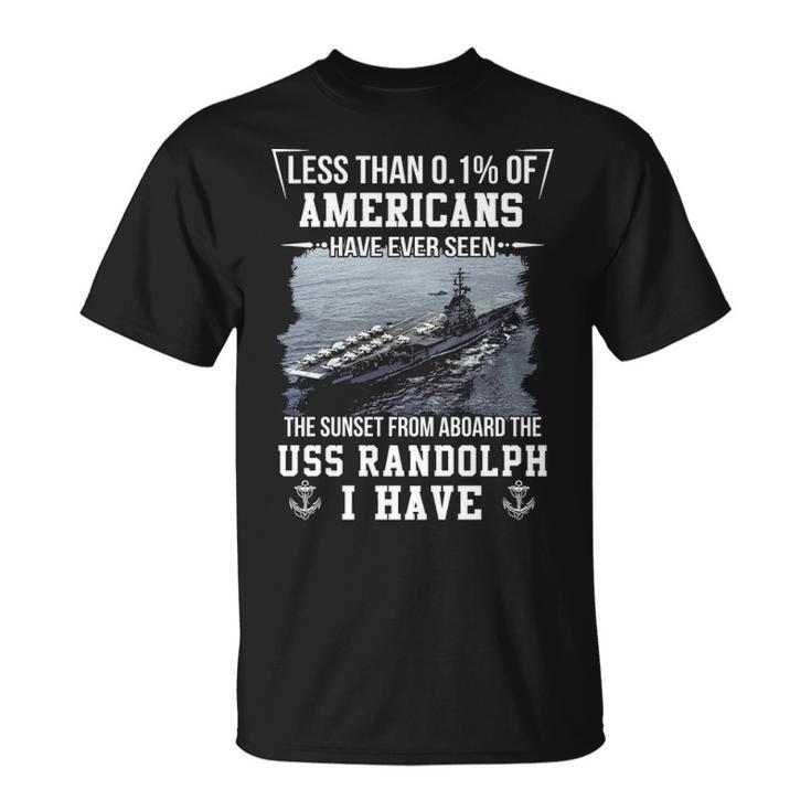 Uss Randolph Cv 15 Sunset Unisex T-Shirt