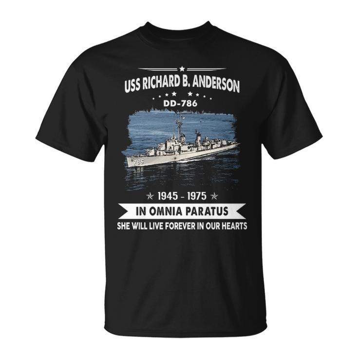 Uss Richard B Anderson Dd  Unisex T-Shirt