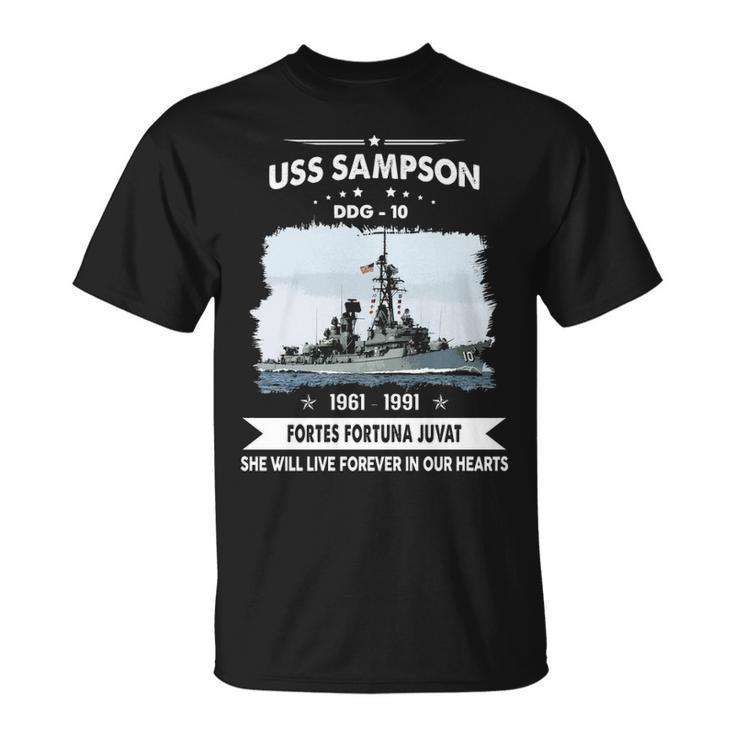 Uss Sampson Ddg  V2 Unisex T-Shirt