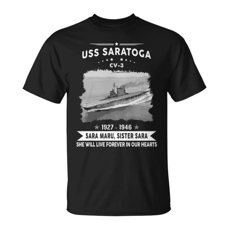 Uss Saratoga Cv  V2 Unisex T-Shirt