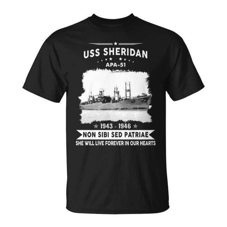 Uss Sheridan Apa  Unisex T-Shirt