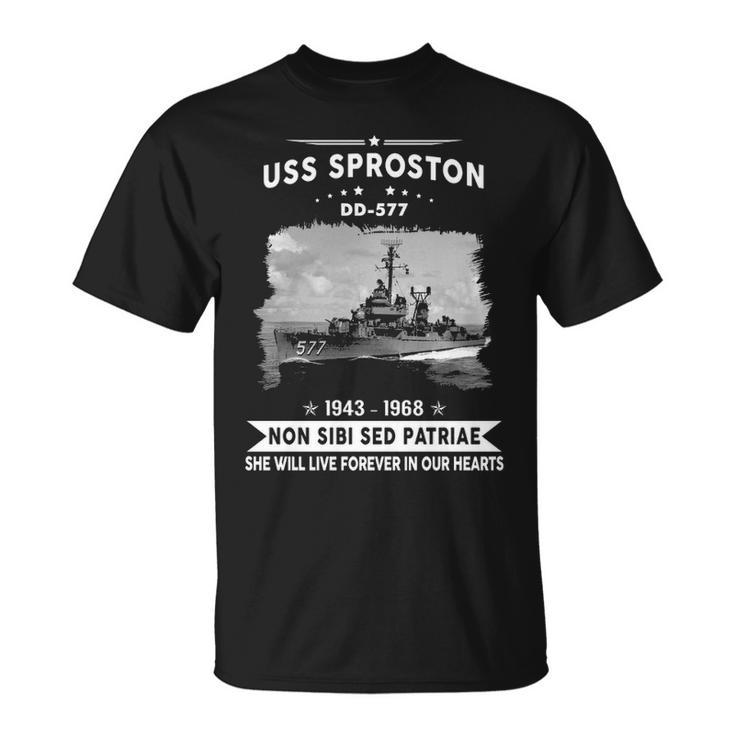Uss Sproston Dd  Unisex T-Shirt