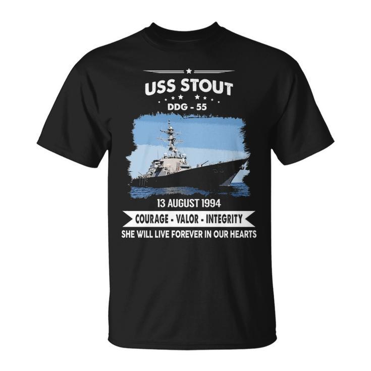 Uss Stout Ddg  V2 Unisex T-Shirt