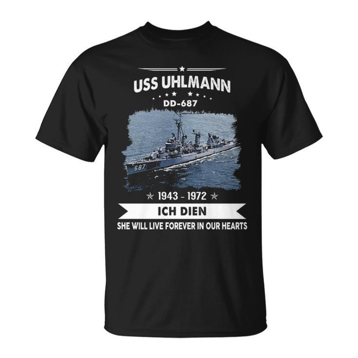 Uss Uhlmann Dd  Unisex T-Shirt