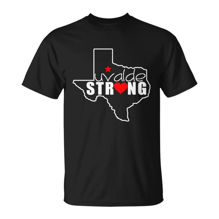 Uvalde Strong Texas Map Heart Tshirt Unisex T-Shirt