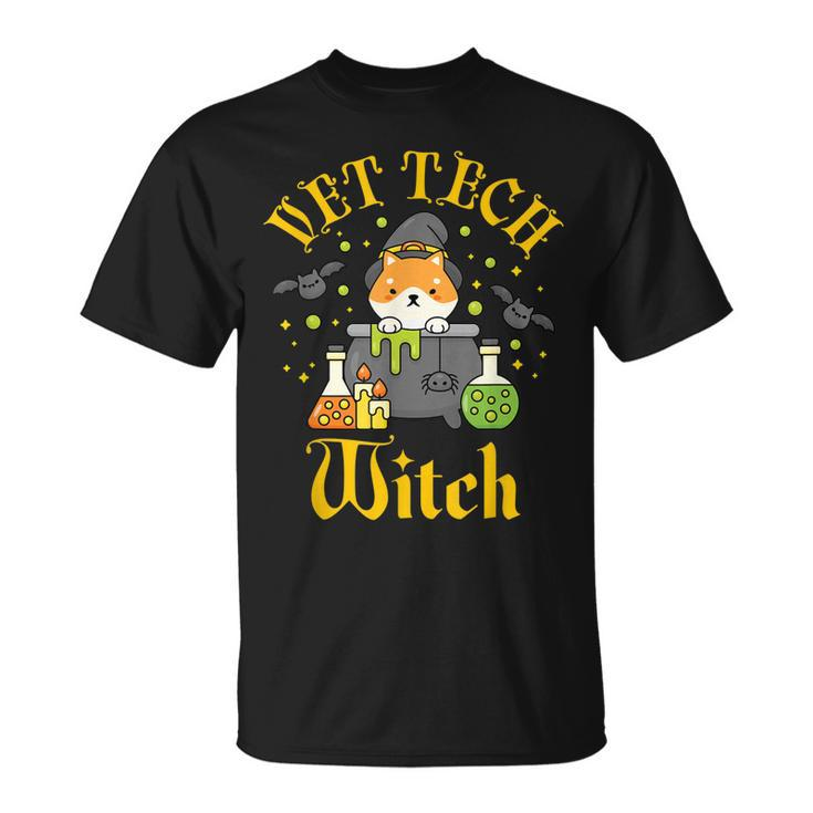 Vet Tech Witch Halloween Veterinary Technician Women  Unisex T-Shirt