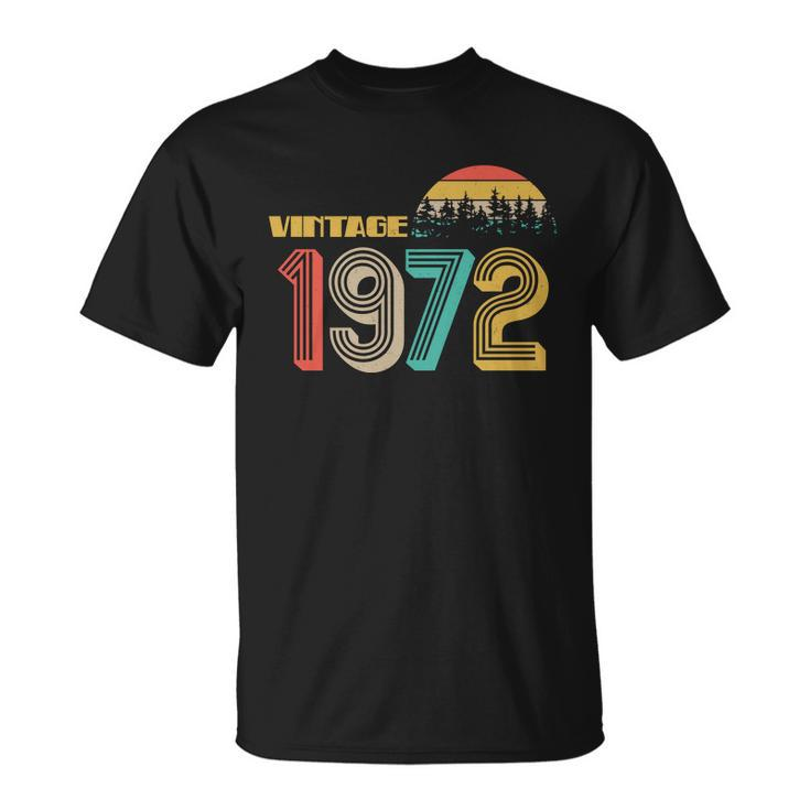 Vintage 1972 Sun Wilderness 50Th Birthday Unisex T-Shirt