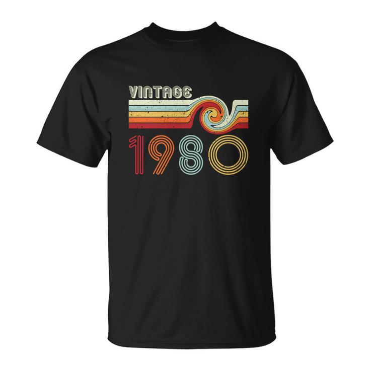 Vintage 1980 Retro Birthday T-Shirt