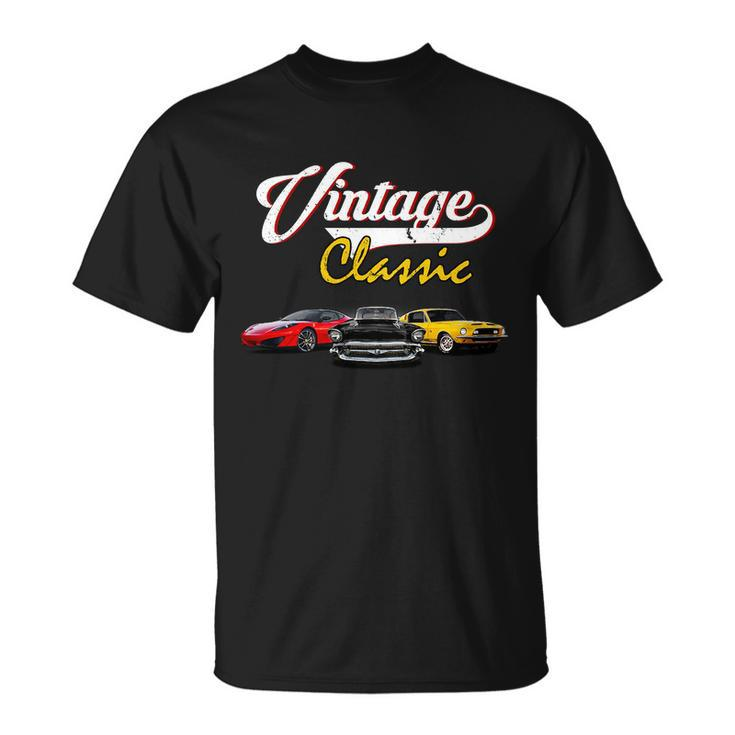 Vintage Classic Oldies Cars Tshirt Unisex T-Shirt