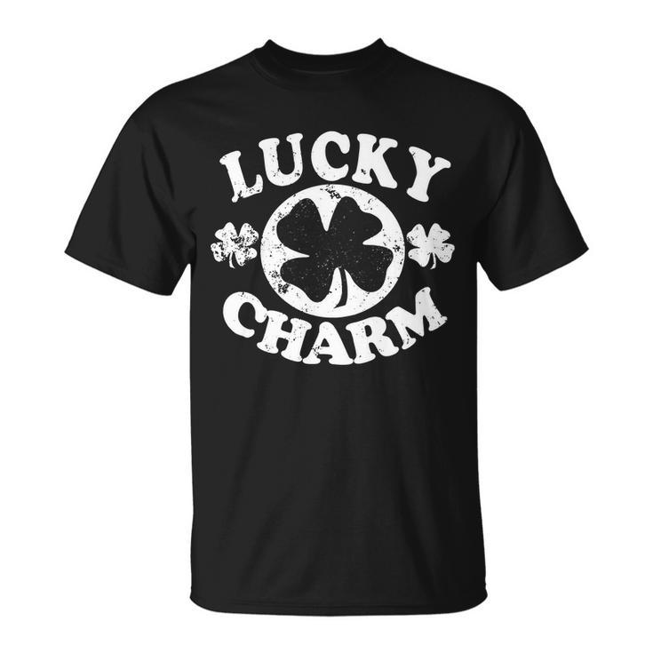 Vintage Lucky Charm Irish Clover Unisex T-Shirt