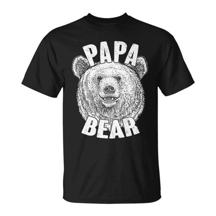 Vintage Papa Bear Father Unisex T-Shirt