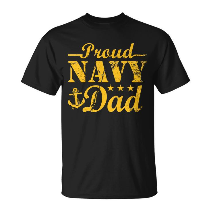 Vintage Proud Navy Dad Tshirt Unisex T-Shirt