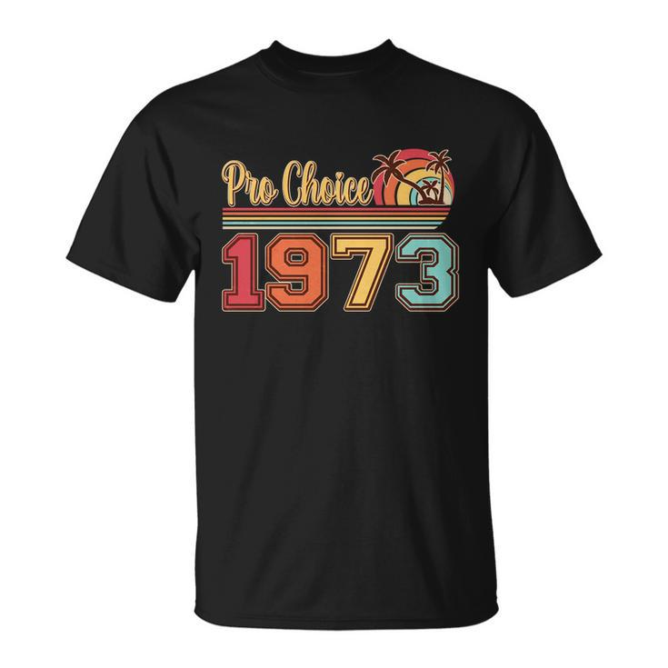 Vintage Retro Tropical Pro Choice  Unisex T-Shirt
