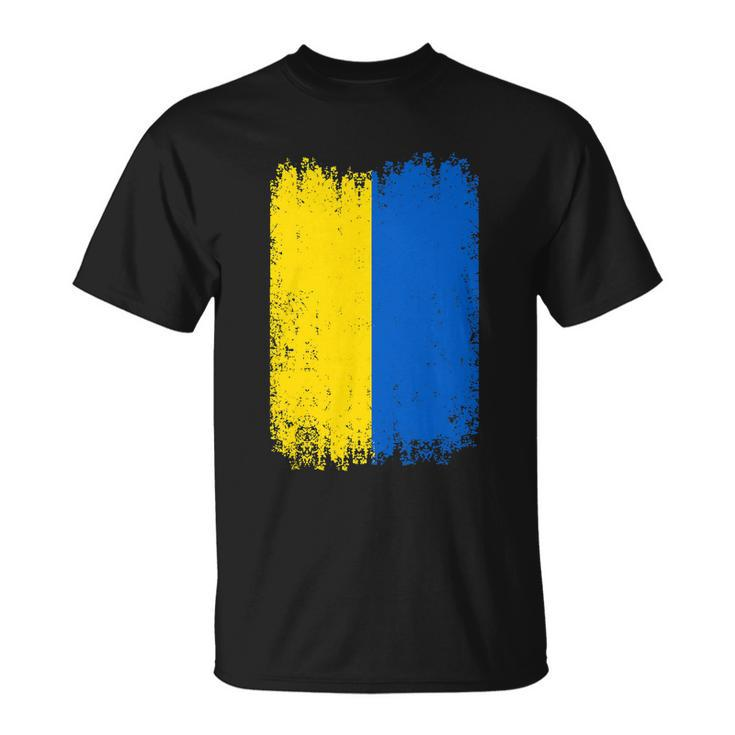 Vintage Ukraine Ukrainian National Flag Patriotic Ukrainians Unisex T-Shirt