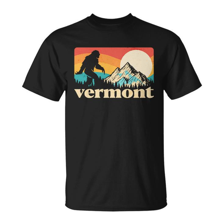 Vintage Vermont Bigfoot Sasquatch Wilderness V2 T-shirt