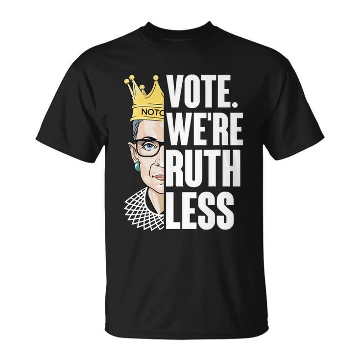 Vote Were Ruthless Rgb Feminist Pro Choice Unisex T-Shirt