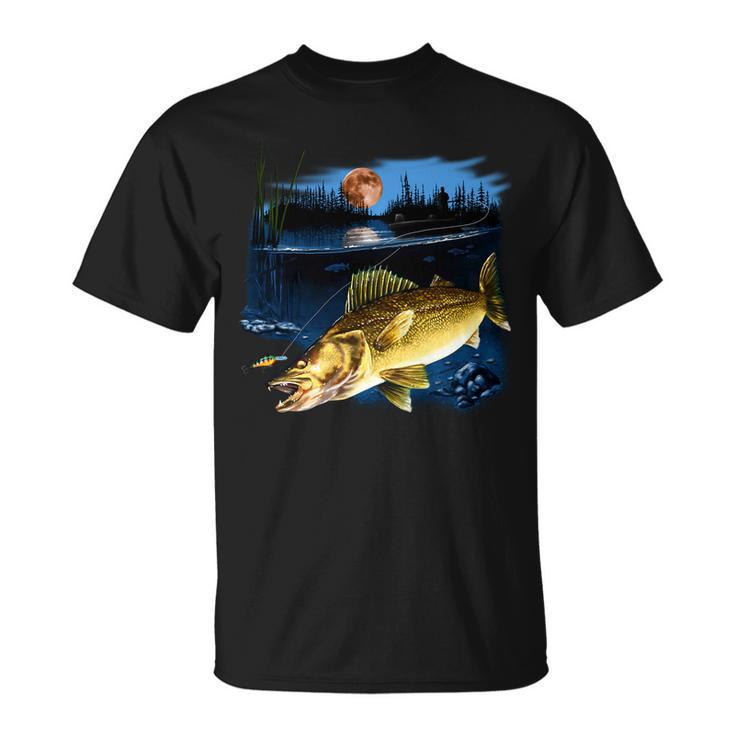 Walleye Moon Light Unisex T-Shirt