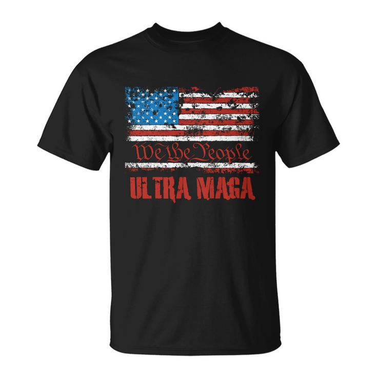 We The People Ultra Maga King Vintage Usa Flag Pride Unisex T-Shirt