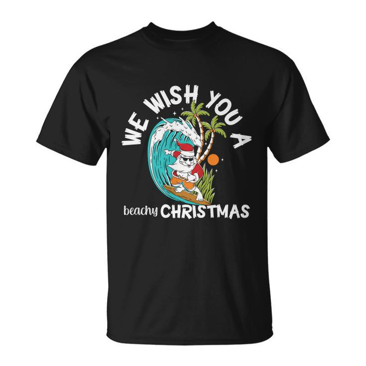 We Wish You A Beachy Christmas In July Unisex T-Shirt